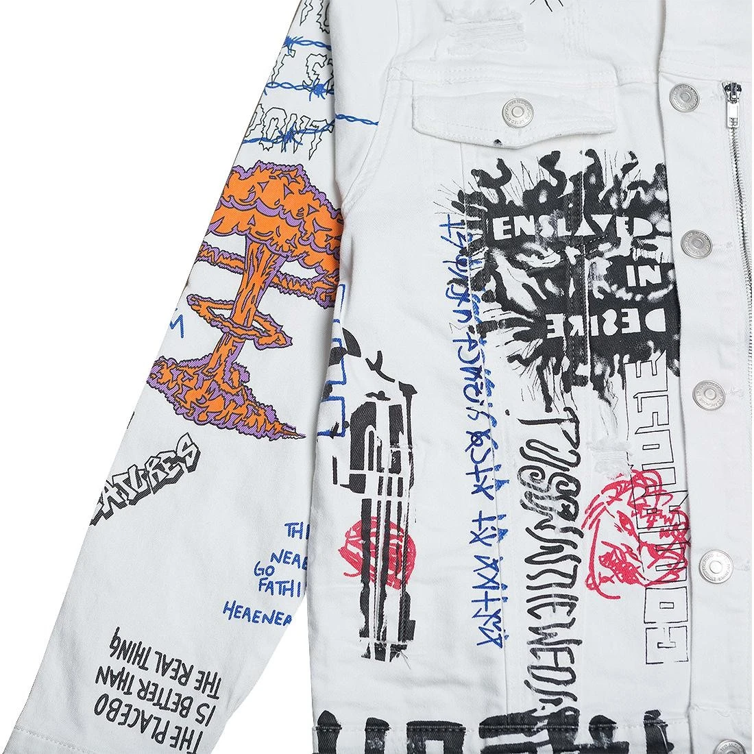 Lifted Anchors Men Hendrix Jacket (white) 4 Lifted Anchors Men Hendrix Jacket (white) - Image 4