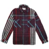 Lifted Anchors Men Interlaced Woven Plaid Shirt (multi)