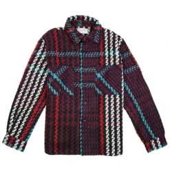 Lifted Anchors Men Interlaced Woven Plaid Shirt (multi)
