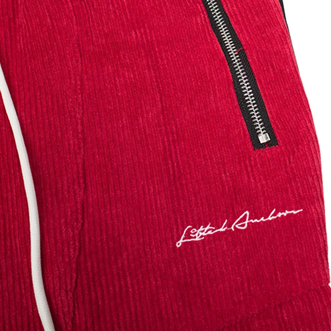 Lifted Anchors Men Link Corduroy Track Pants (red / Black) 2 Lifted Anchors Men Link Corduroy Track Pants (red / Black) - Image 2