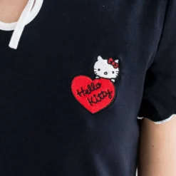 Lazy Oaf X Hello Kitty Women Keyhole Dress (Black) -Marvia Wear Sales Store lohkkeydreblk5