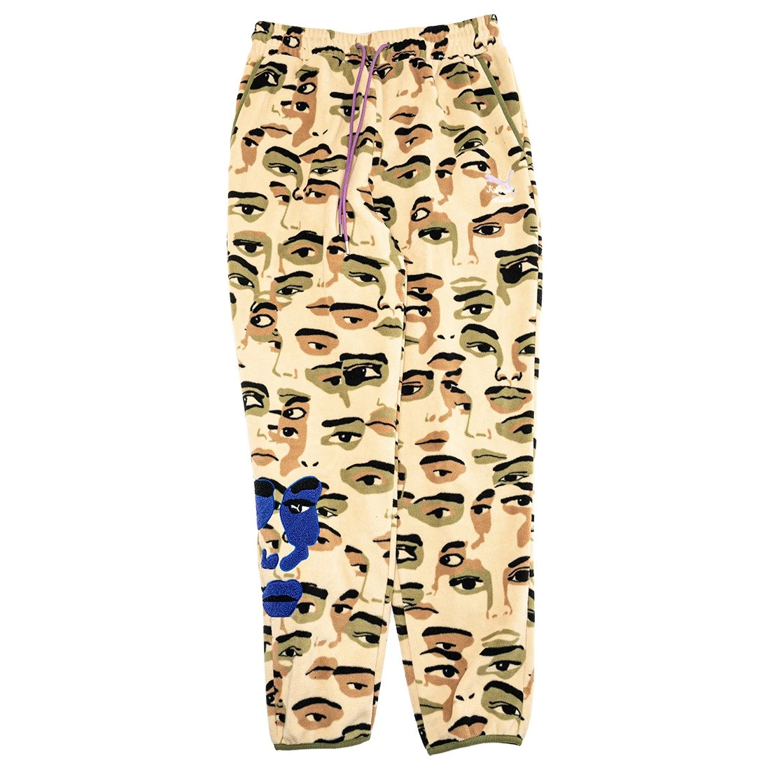 Puma X KidSuper Studios Men Fleece AOP Pants (khaki) 1 Puma X KidSuper Studios Men Fleece AOP Pants (khaki)