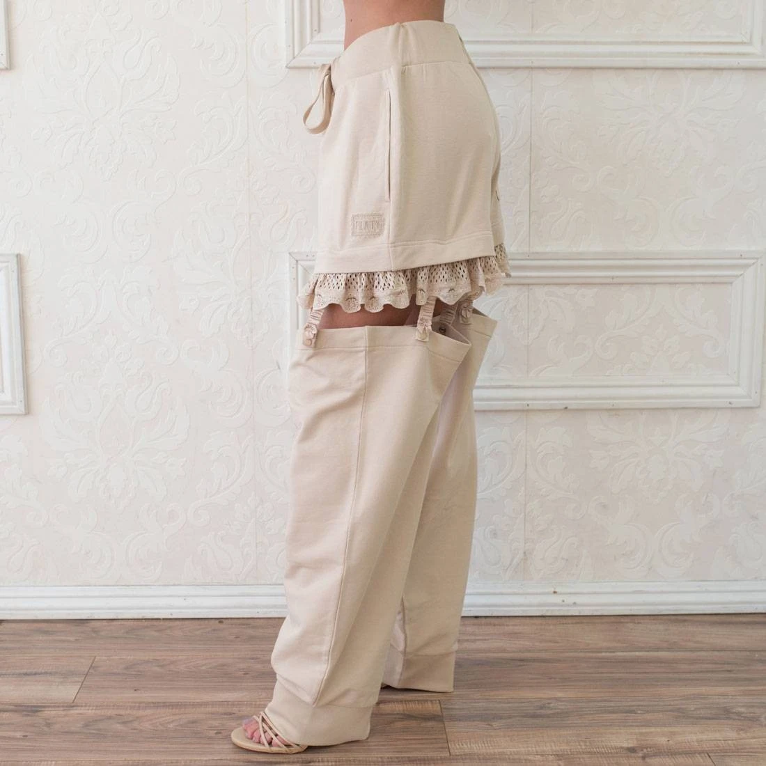 Puma X Fenty By Rihanna Women Suspenders Pants (brown / Khaki) 4 Puma X Fenty By Rihanna Women Suspenders Pants (brown / Khaki) - Image 4