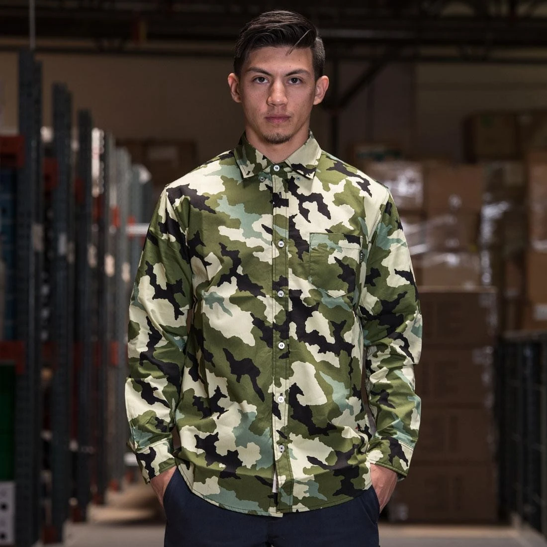 BAIT Basics Long Sleeve Shirt (camo) 6 BAIT Basics Long Sleeve Shirt (camo) - Image 6