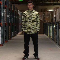 BAIT Basics Long Sleeve Shirt (camo / Tiger Camo) -Marvia Wear Sales Store shirts tigercamooverall