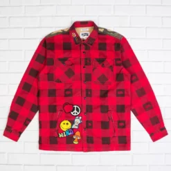 Billionaire Boys Club Men BB Ruckus LS Woven (red)