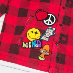 Billionaire Boys Club Men BB Ruckus LS Woven (red) -Marvia Wear Sales Store steven 2473