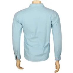 Undefeated Vintage Chambray Long Sleeve Shirt (blue / Light Blue) -Marvia Wear Sales Store un511028blu thum2 43701