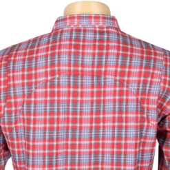 Undefeated Yardmaster Flannel Long Sleeve Shirt (red) -Marvia Wear Sales Store un511037red thum5 42879