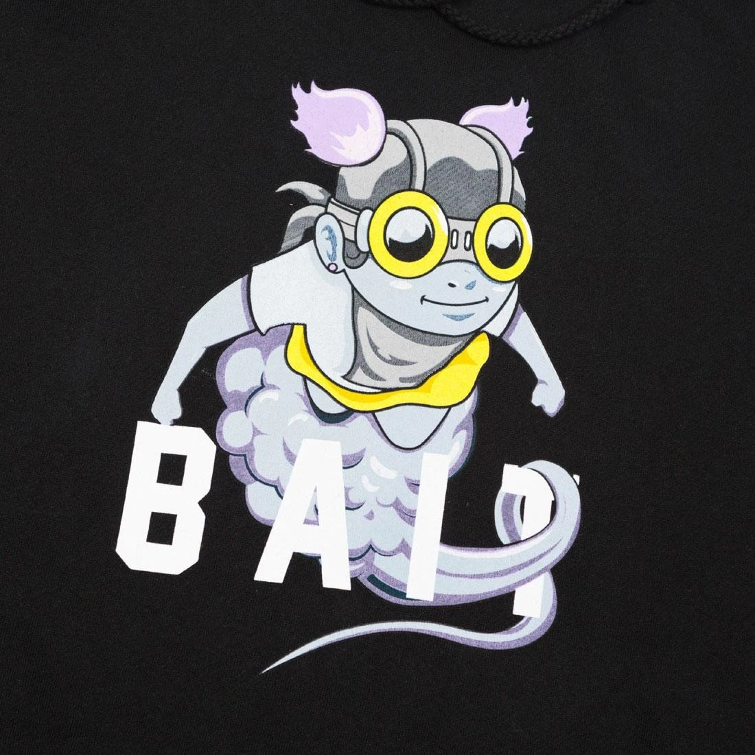 BAIT X Hebru Brantley Men Fly Girl Hoody (black) 3 BAIT X Hebru Brantley Men Fly Girl Hoody (black) - Image 3