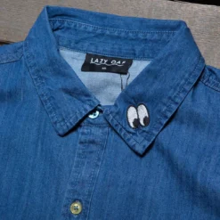 Lazy Oaf Women Sad Rainbow Shirt (blue / Denim) 6 Lazy Oaf Women Sad Rainbow Shirt (blue / Denim) -Marvia Wear Sales Store v07a0955