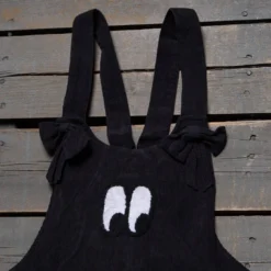 Lazy Oaf Women Bow Tie Eyeball Pinafore Dress (black) -Marvia Wear Sales Store v07a0962