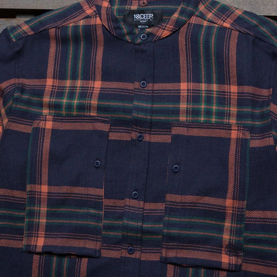 10 Deep Men Mandarin Workshirt (navy) 2 10 Deep Men Mandarin Workshirt (navy) - Image 2