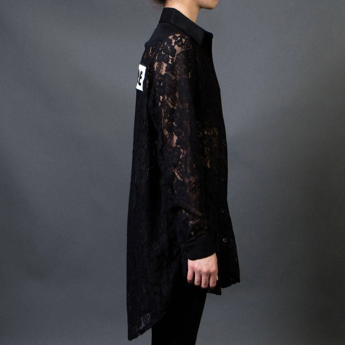 Lazy Oaf Women Don't Care Lace Shirt (black) 4 Lazy Oaf Women Don't Care Lace Shirt (black) - Image 4