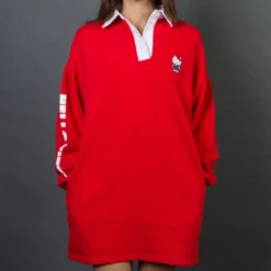 Lazy Oaf X Hello Kitty Women Rugby Dress (red)