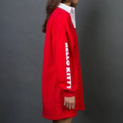 Lazy Oaf X Hello Kitty Women Rugby Dress (red) -Marvia Wear Sales Store v07a1392 1