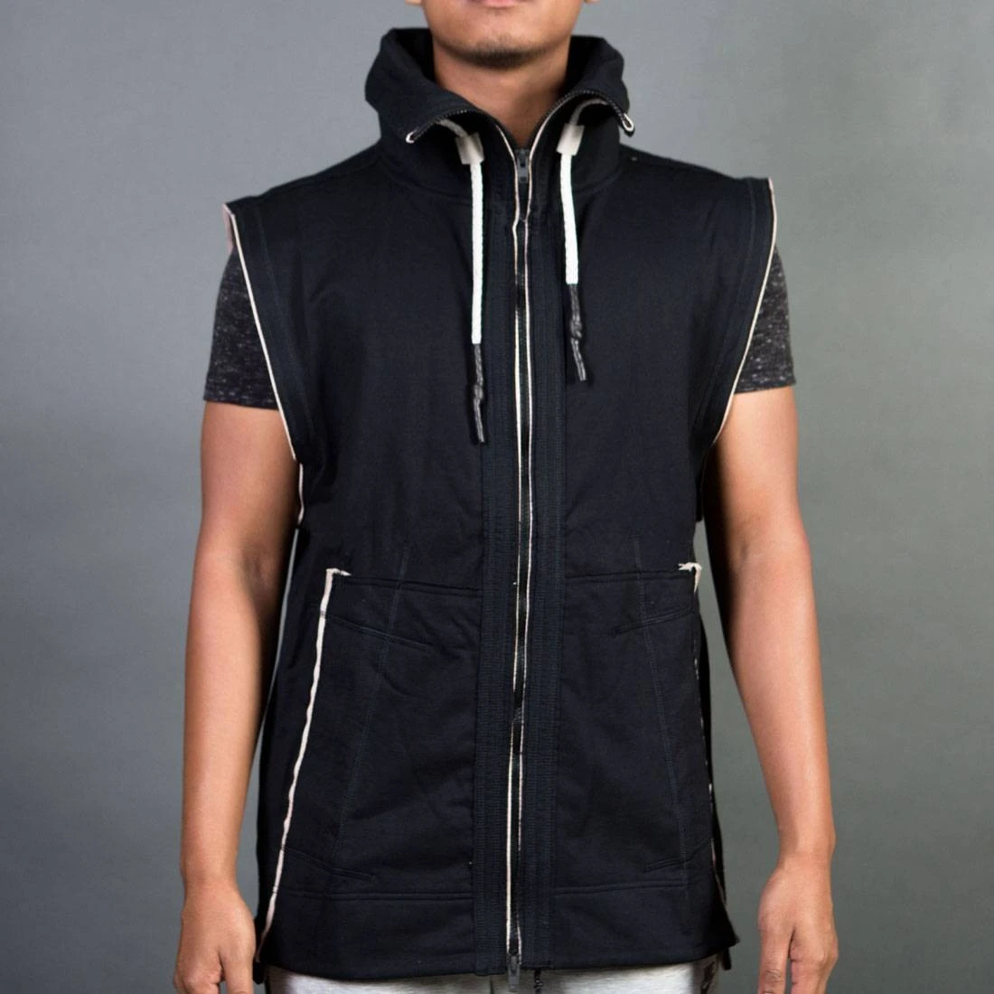 Adidas Consortium Day One Men Sleeveless Tracktop Jacket (black / Peyote) 1 Adidas Consortium Day One Men Sleeveless Tracktop Jacket (black / Peyote)