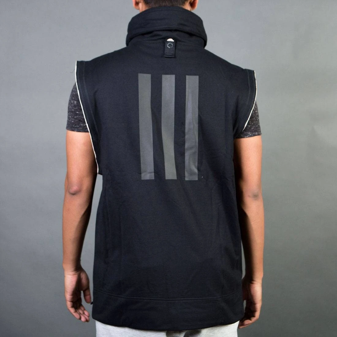 Adidas Consortium Day One Men Sleeveless Tracktop Jacket (black / Peyote) 2 Adidas Consortium Day One Men Sleeveless Tracktop Jacket (black / Peyote) - Image 2