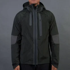 Adidas Y-3 Men Nylon Hood Jacket (olive / Dark Black Olive)