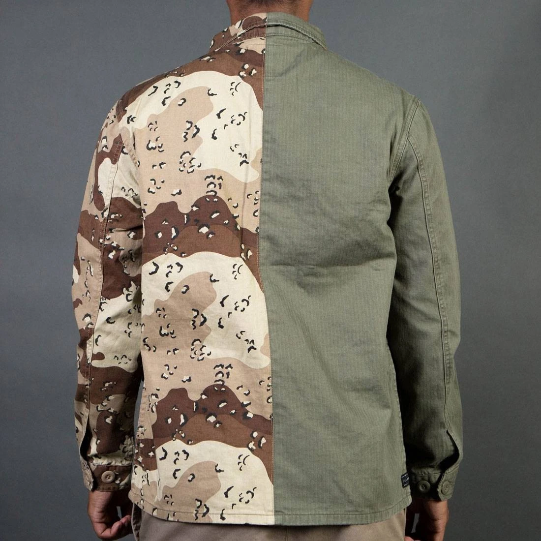 10 Deep Men Vintage Split Military Shirt (brown / Camo / Multi) 2 10 Deep Men Vintage Split Military Shirt (brown / Camo / Multi) - Image 2