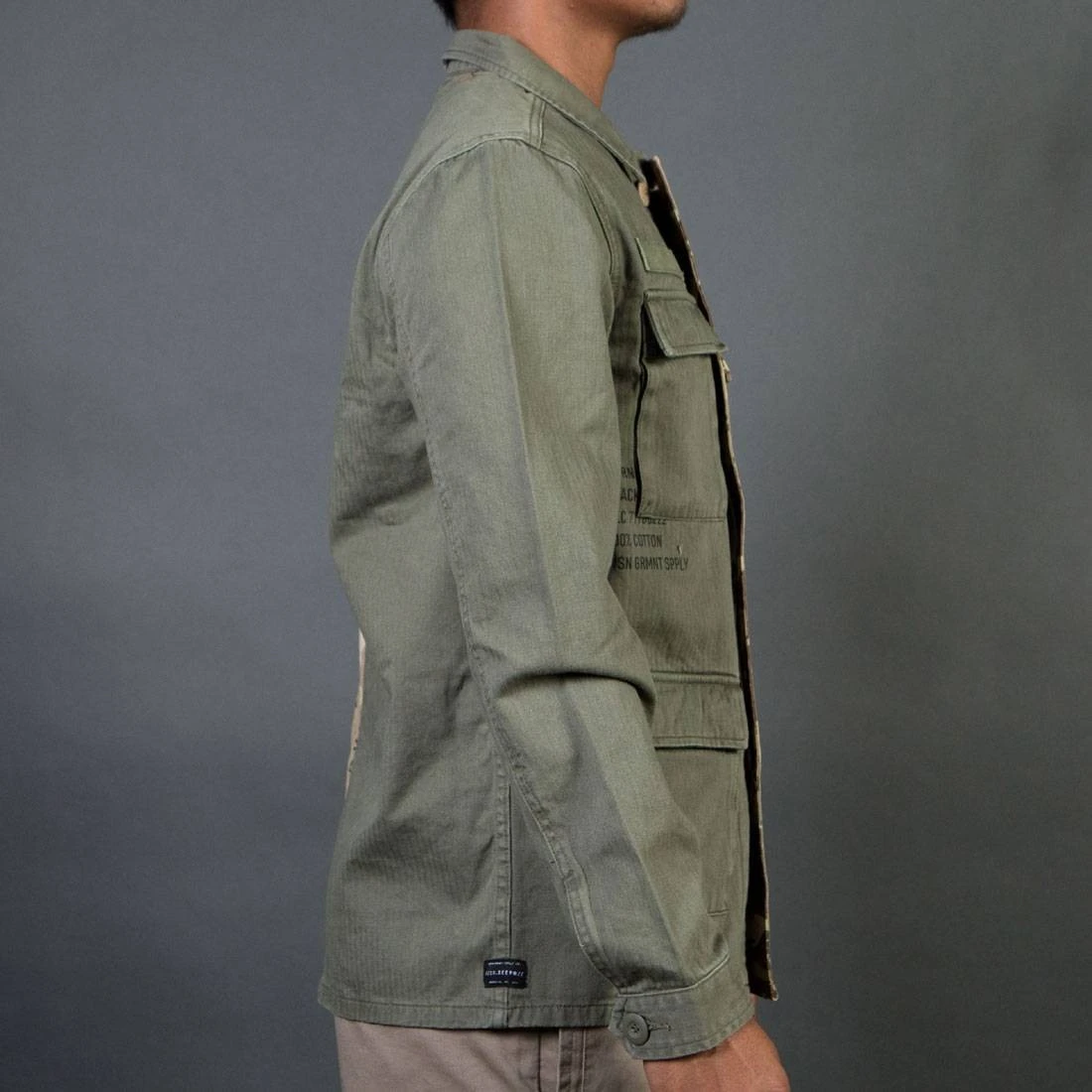 10 Deep Men Vintage Split Military Shirt (brown / Camo / Multi) 3 10 Deep Men Vintage Split Military Shirt (brown / Camo / Multi) - Image 3