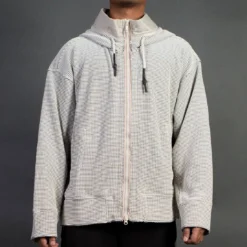 Adidas Consortium Day One Men Waffle Hooded Tracktop Jacket (brown / Clear Brown)