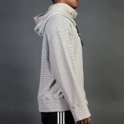 Adidas Consortium Day One Men Waffle Hooded Tracktop Jacket (brown / Clear Brown) -Marvia Wear Sales Store v07a6640 1