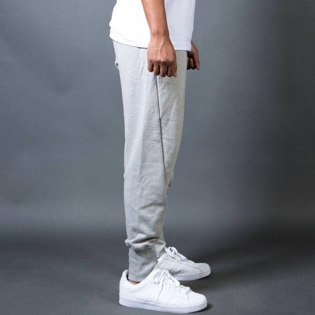 BAIT Men French Terry Jogger Pants - Made In LA (gray / Heather) 4 BAIT Men French Terry Jogger Pants - Made In LA (gray / Heather) - Image 4