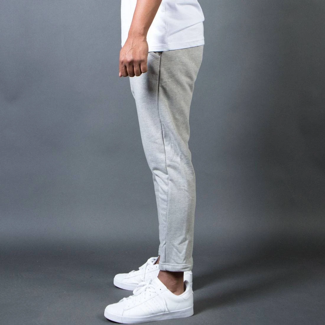 BAIT Men French Terry Japan Pants - Made In LA (gray / Heather) 3 BAIT Men French Terry Japan Pants - Made In LA (gray / Heather) - Image 3