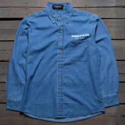 Dimepiece Women Supply Denim Button Up Shirt (blue / Denim)