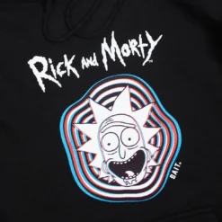 BAIT X Rick And Morty Men Psychedelic Trippy Hoody (black) -Marvia Wear Sales Store v07a9675 edit