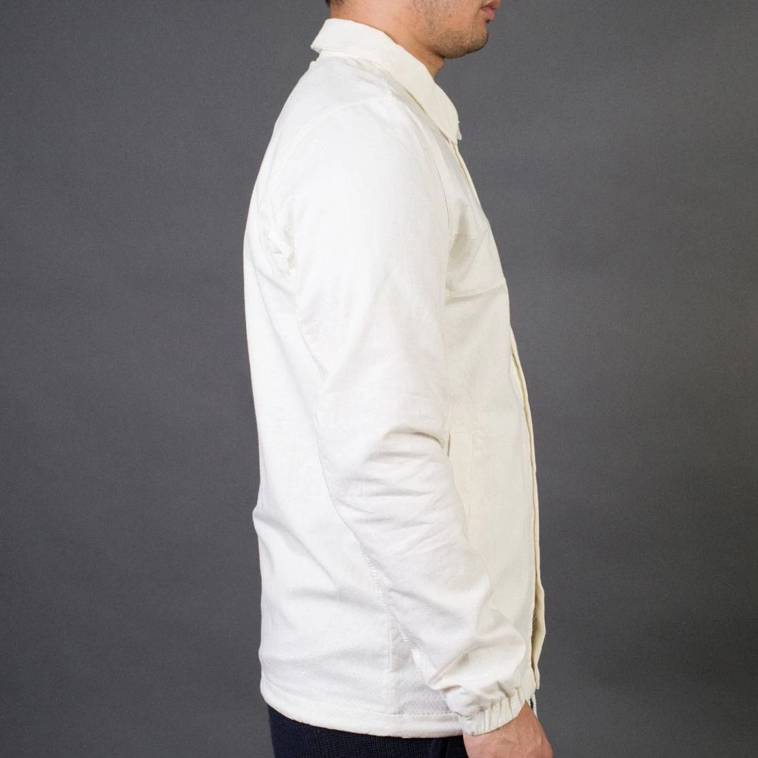 Adidas X Wings + Horns Men Linen Coach Jacket (white / Off White) 3 Adidas X Wings + Horns Men Linen Coach Jacket (white / Off White) - Image 3